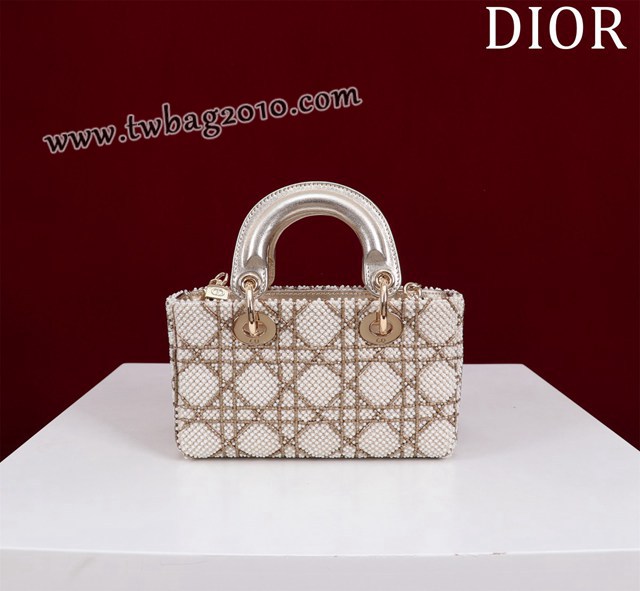Dior专柜新款迪奥顶级原单超迷你刺绣珠片lady d-joy-micro djfk1053